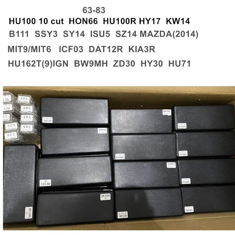 

lishi tool HU100(10cut) HON66 HU100R HY17 KW14 B111 SSY3 SY14 ISU5 SZ14 MIT9 ICF03 DAT12R KIA3R HU162T9IGN BW9MH ZD30 HY30 HU71