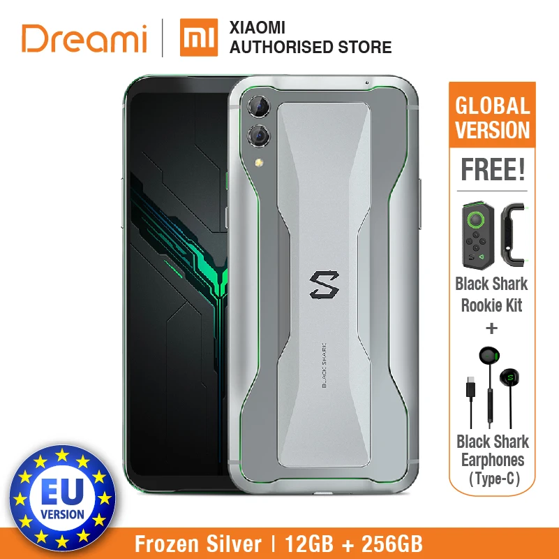 Европейский Xiaomi Black Shark 2 256GB Rom 12GB Ram Shadow Игровой телефон (абсолютно