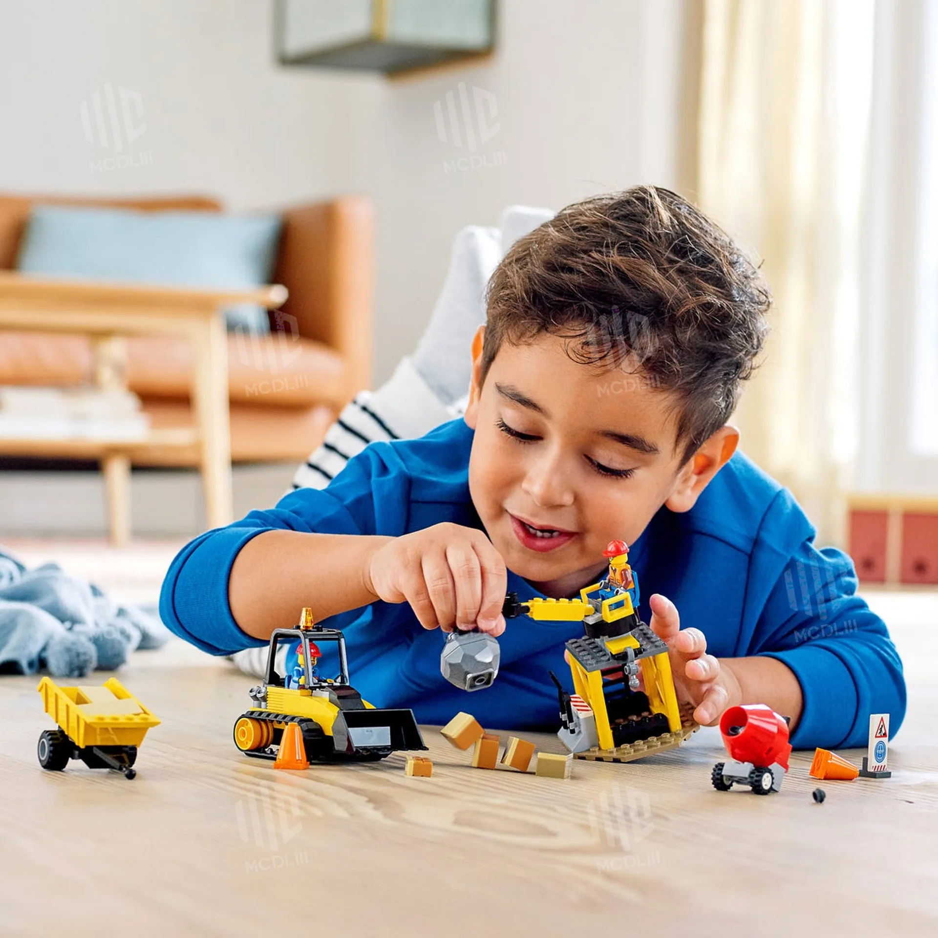 

Конструктор Lego City, бульдозер, строительные блоки, игрушечный автомобиль, игрушки Lego, кирпичи для ребенка, Минифигурка Lego, Оригинальный конст...