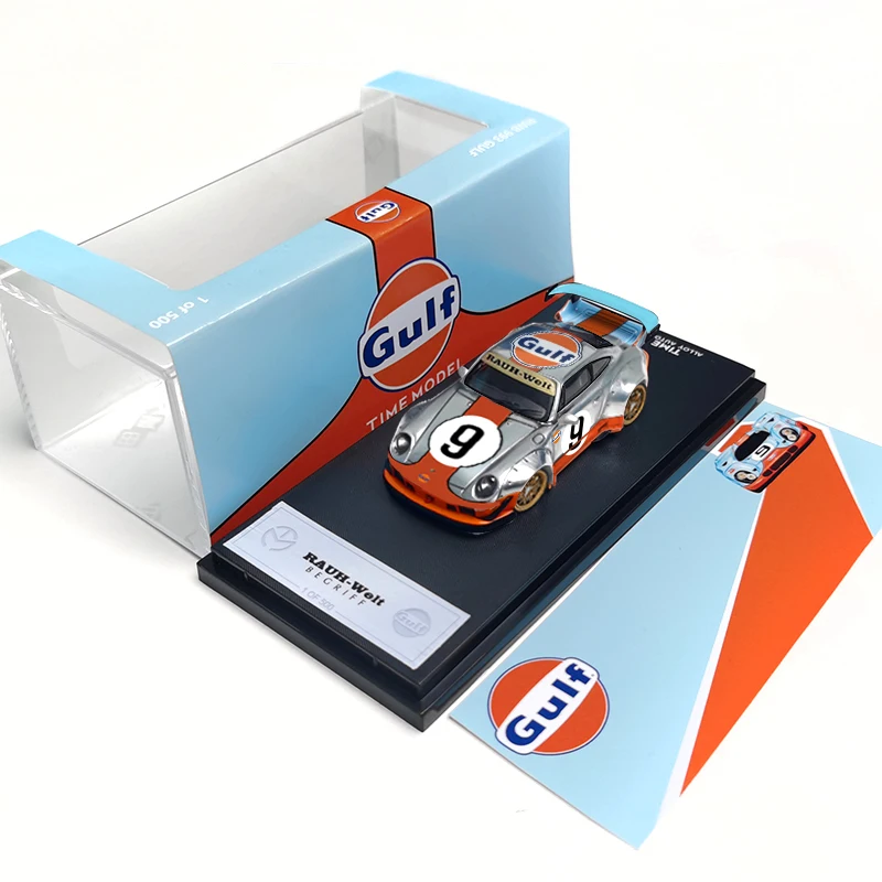 Модель времени 1:64 RWB993 Серебристый сплав персика версия Чейза литая модель