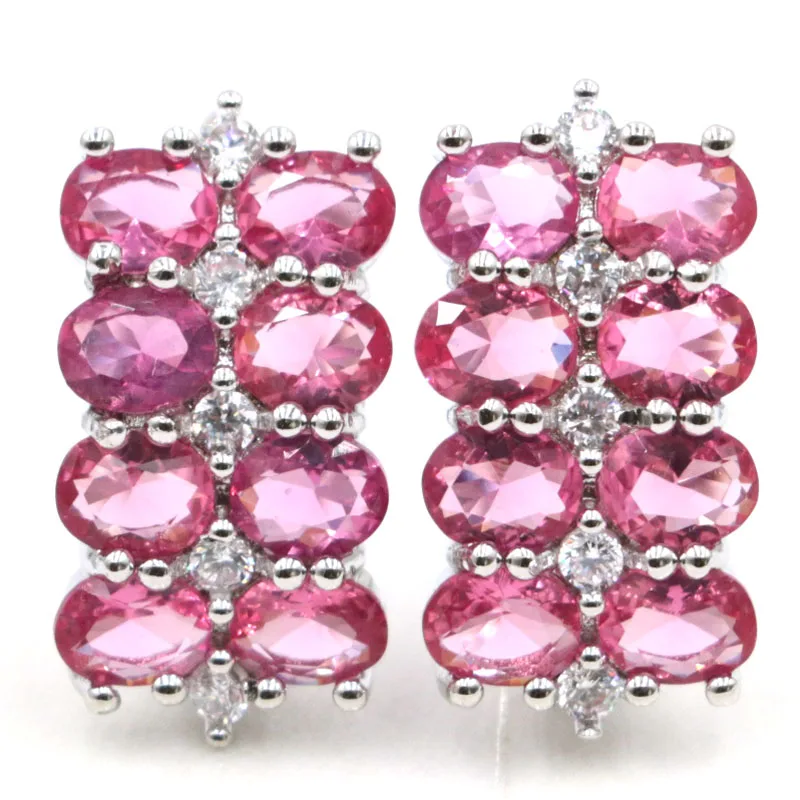 Серьги гвоздики женские из серебра и турмалина 21 х11 мм|925 silver ring|silver ringblue topaz |