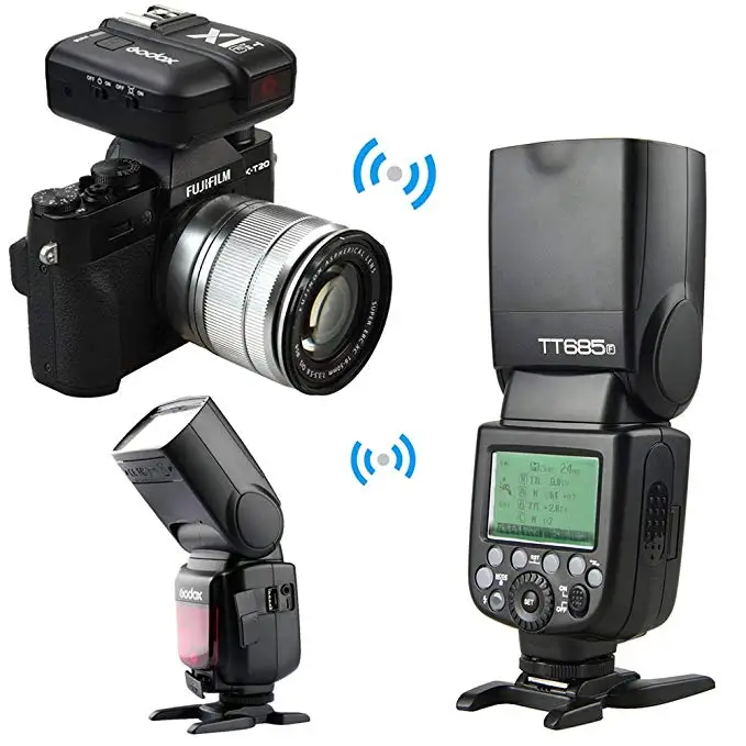 Беспроводной радиосинхронизатор вспышки Godox X1T-F TTL 2 4 ГГц система X для камер Fuji