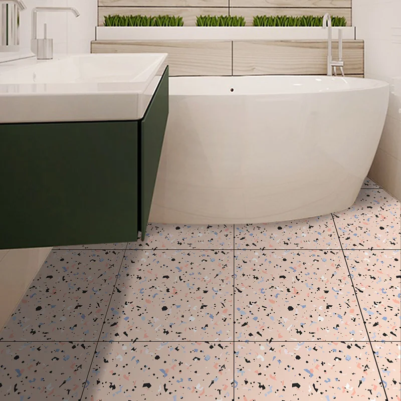 10 шт./компл. креативная Нескользящая напольная плитка из мозаики Terrazzo наклейки