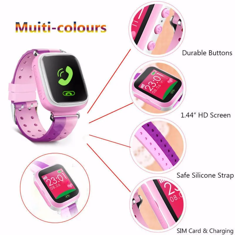 Детские Смарт-часы 2020 встроенный LBS позиционирование SOS Вызов защита от потери
