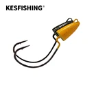 KESFISHING металлический джиг-головка для офсетной рыбалки, искусственный высокопрочный стальной крючок, 6 г, 10 г, 14 г, 21 г, 24 г, мягкая искусственная кожа