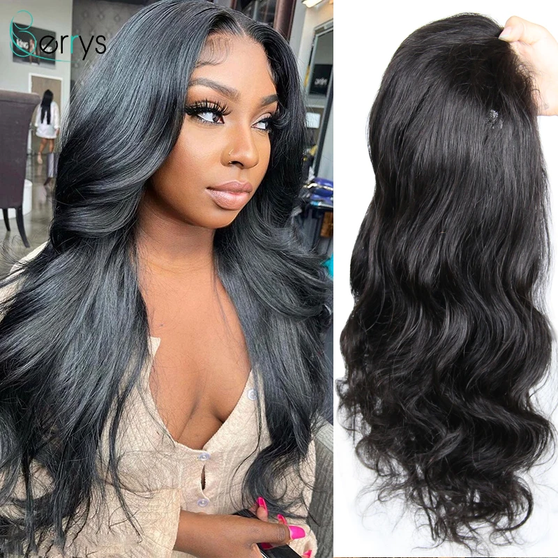 

5x5 Body Wave Transparent Lace Wig Peruvian Human Hair Lace Closure Wigs 180% Density Virgin Hair Wigs Glueless Women Berryshair