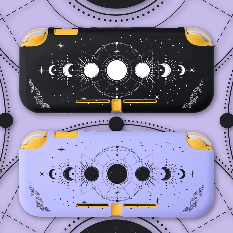

Накладной чехол Nintendo Switch Lite с фазой черной Луны, розовый мягкий чехол из ТПУ, игровые аксессуары для консоли NS Lite