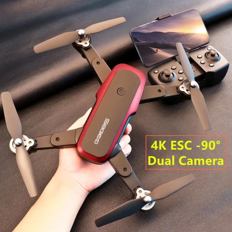 

Профессиональный Дрон LWJYOH 4K ESC с двойной камерой, вращение на 360 °, траектория полета, Wi-Fi, позиционирование оптического потока, Квадрокоптер,...