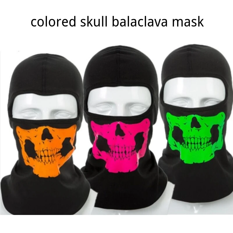 Черные призраки Балаклава Полное Лицо Маска для косплей вечеринка Хэллоуин
