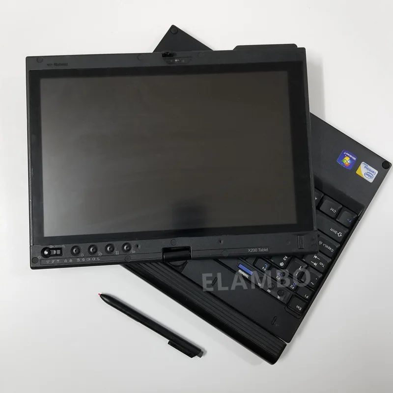 used computer for lenovo x201t laptop i7 8gb ram touch screen with ssd for alldata software mb star c4 c5 c6 diagnostic tool free global shipping