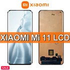 Оригинальный сенсорный ЖК-дисплей 6,81 дюйма Xiaomi Mi 11, сменный дисплей для Xiaomi11 Mi11 M2011K2C M2011K2G с рамкой