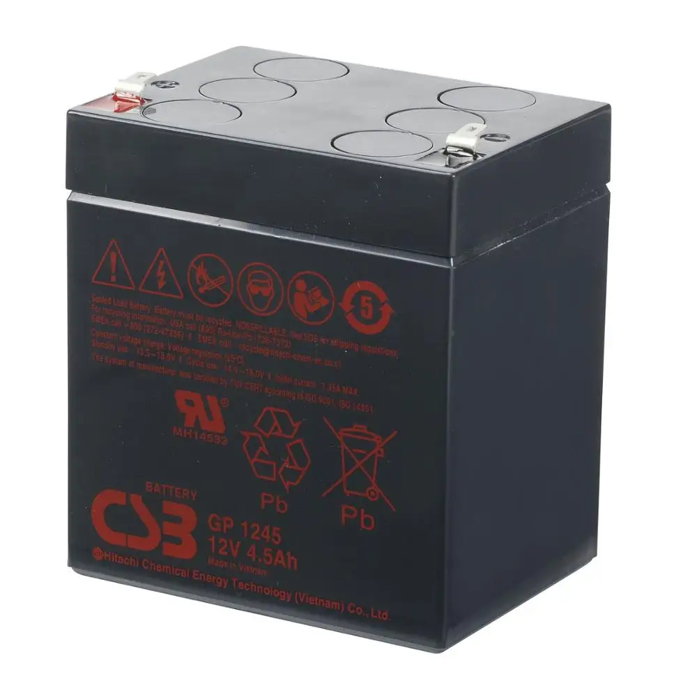 Аккумулятор 12V 4.5Ah CSB GP1245|Аккумуляторы| |