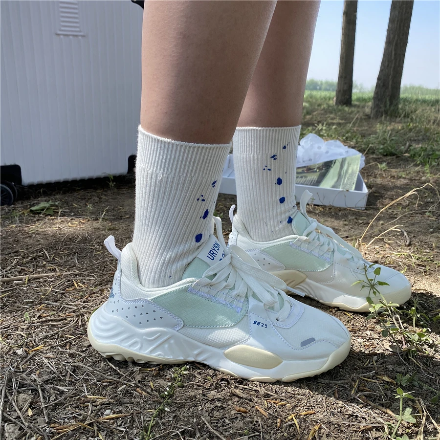 

2021 New Women Sneakers Fashion Platform Sneakers Lace Up Breathable Mesh Casual Shoes Women Sports Shoes Outdoor