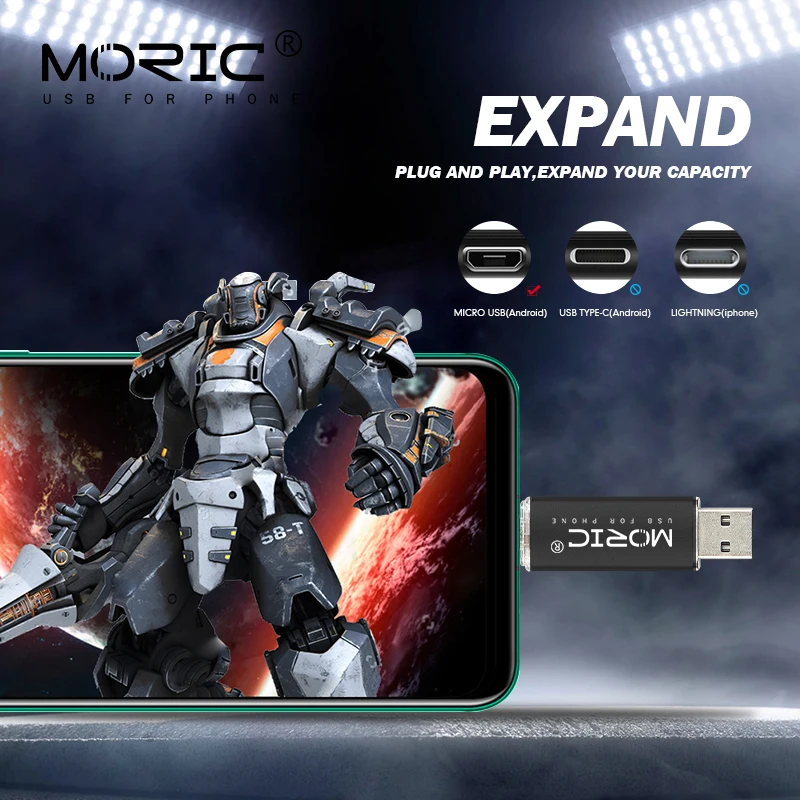 

USB flash OTG micro usb 2.0 pen drive 8GB 16GB USB flash drive 32GB 64GB 128GB usb stick pendrive metal U disk for smart phone