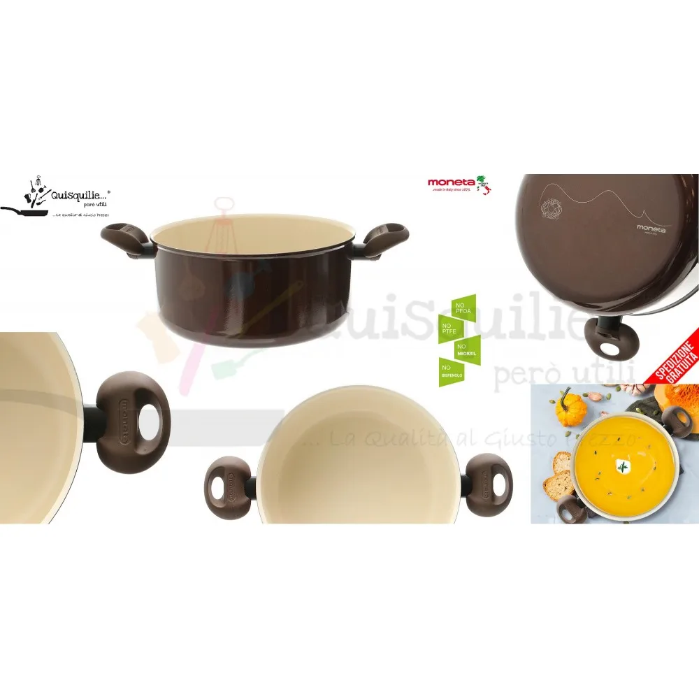 Монета &quotPROOF COOK&quot кастрюля 2 ручки 24 см керамика Ограниченная серия Сделано в