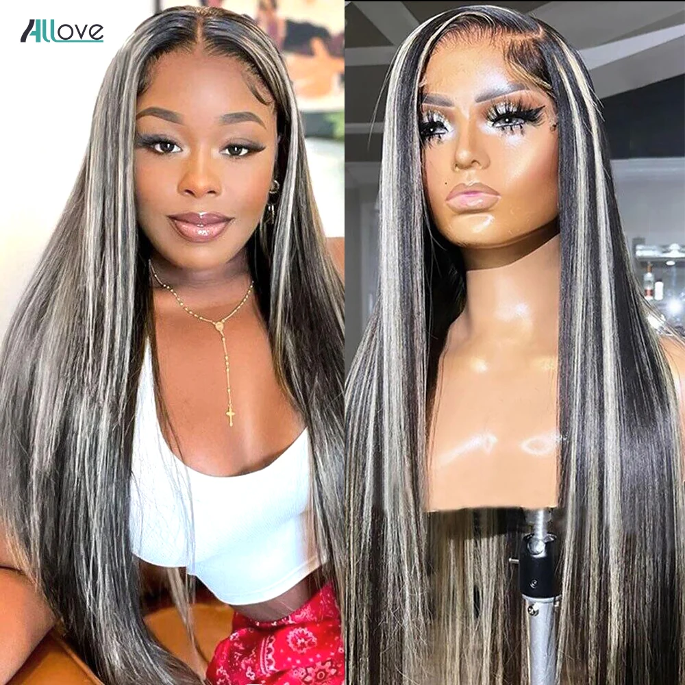 

Парик Платиновый Светлый 13x4 прямой парик на сетке спереди парик 613 смешанные серые цветные человеческие волосы парики для женщин бразильск...