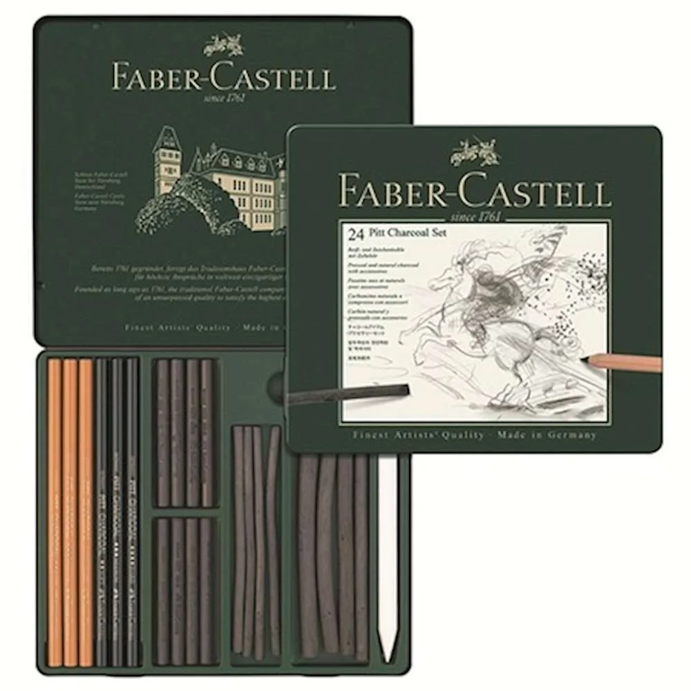 Faber-Castell Pitt M.Chrome İşlenmiş Kömür Seti