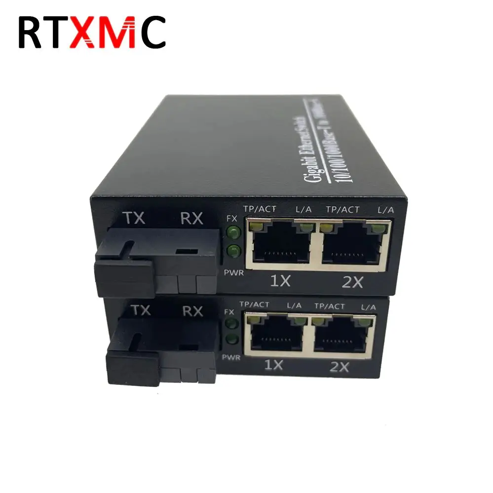 Волоконный коммутатор 1 пара ГГц 10/100 Мбит/с 1000