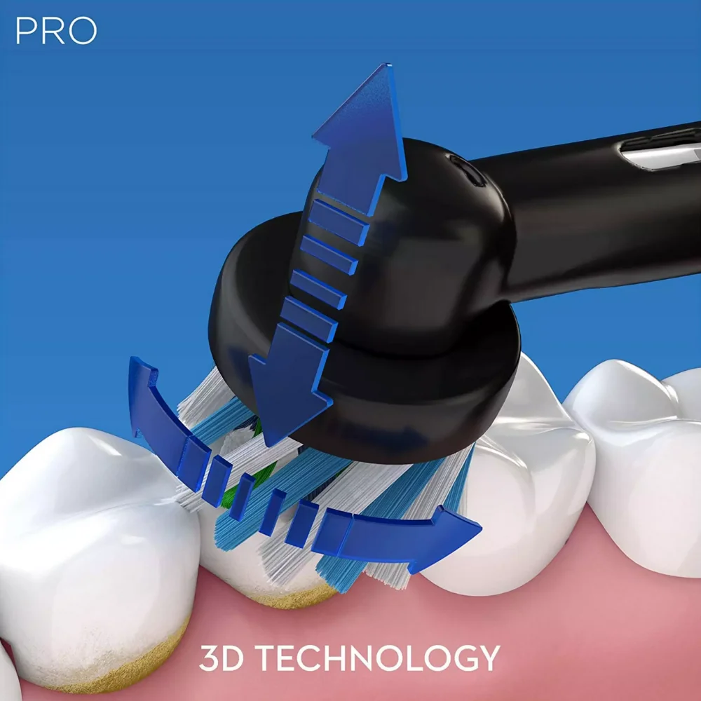 Электрическая зубная щетка Oral B Pro 2 2500 режима чистки умный таймер датчик давления