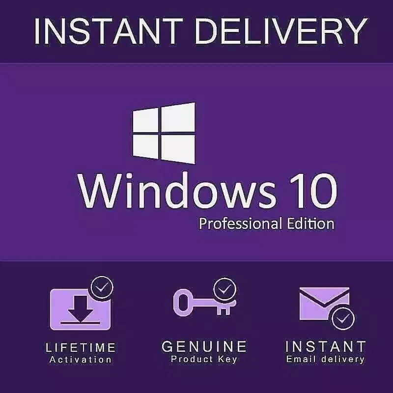 

WIN, 10 PRO KEY, ATTIVAZIONE 32/64 BIT 100% FUNZIONANTE RETAIL LIFETIME