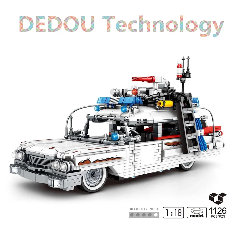 

DEDOU игрушка высокотехнологичный призрачный охотничий автомобиль, строительный блок, модель для детей, раннее образование, борьба, мелкие частицы