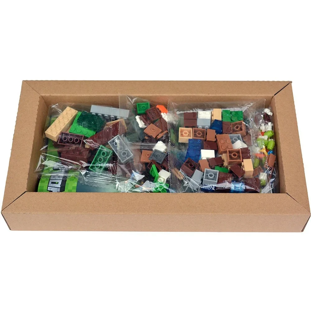 Lego Minecraft-dangerous farm Minecraft designer compatible with 262 parts large push blocks | Игрушки и хобби