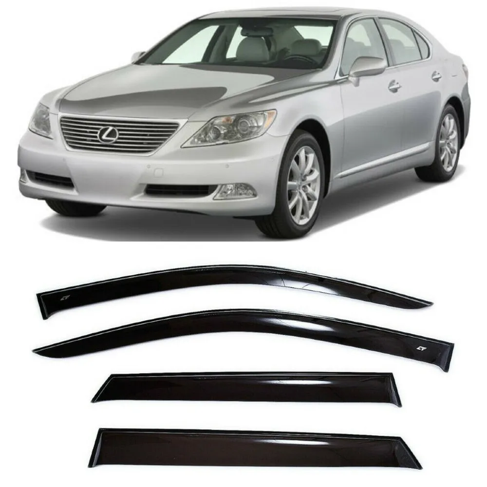 Дефлекторы окон Cobra Tuning L21107 на авто Lexus LS 4 IV Sd Sedan 2007-2017 шт./комп. ветровики от дождя