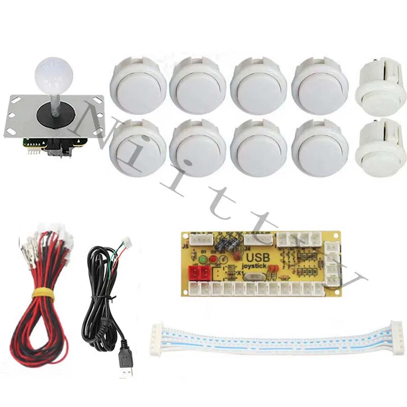 Аркадный джойстик DIY Kit Zero Delay Arcade USB Encoder Plus Sanwa Джойстик с кнопками Mame To PC PS3 5