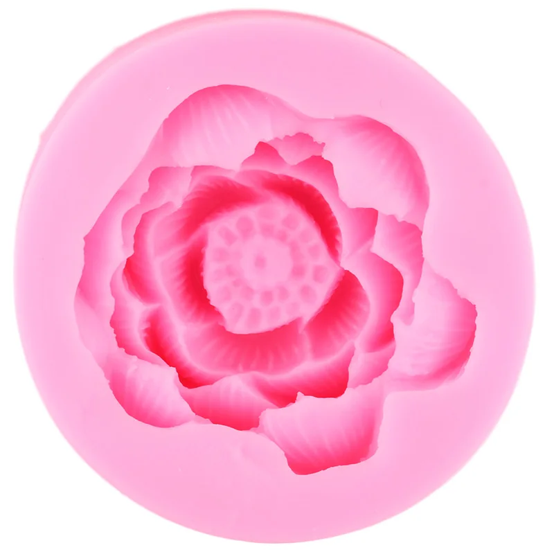 

3D Lotus Silicone Mold Wedding Cupcake Topper Fondant Mold Cake Decorating Tools Candy Clay Chocolate Gumpaste Molds