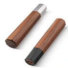 Японский поварской нож Ручка DIY кухонные ножи экологически чистый натуральный Африканский деревянный нож изготовление деталей аксессуары восьмиугольный