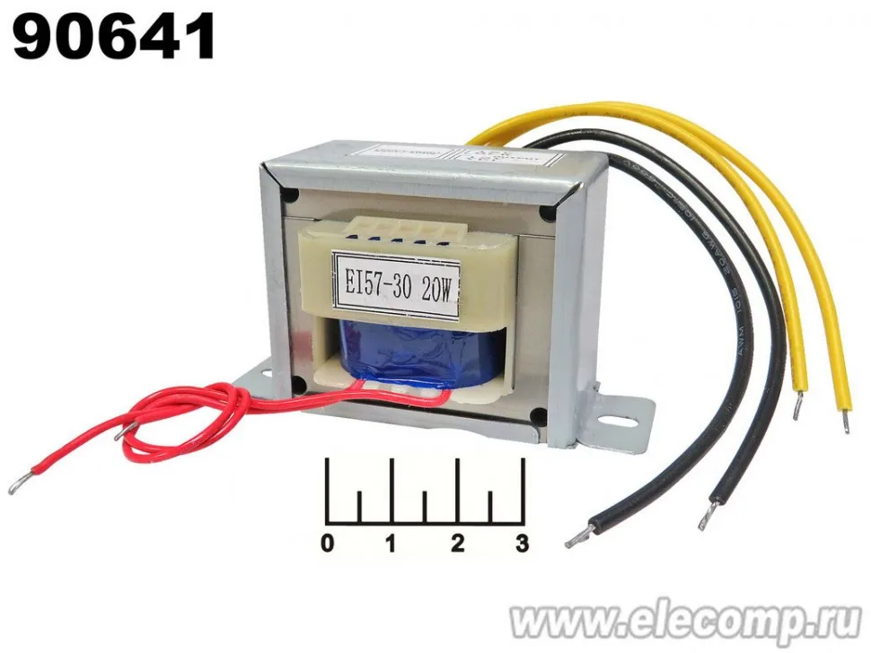 ТРАНСФОРМАТОР 2*12V 20W 1.6A EI-57*30 |