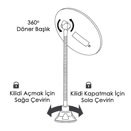 

10x Zoomlu Flexible Magnifying Lighted Makeup Mirror Led Magic Mirror 430825004