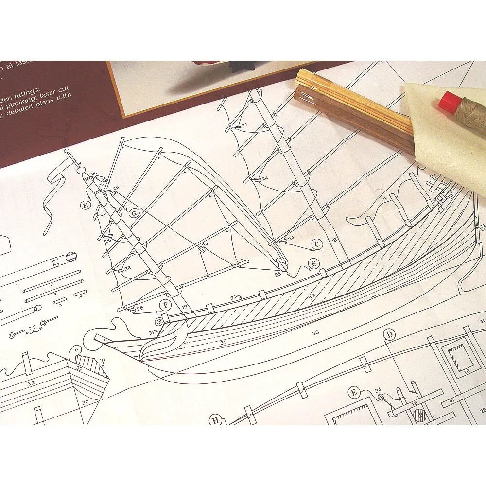 Купить Чертеж Модели Парусника