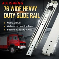 aolisheng heavy duty drawer slides full extension ball bearing industrial drawer slides 3 section drawer tracks