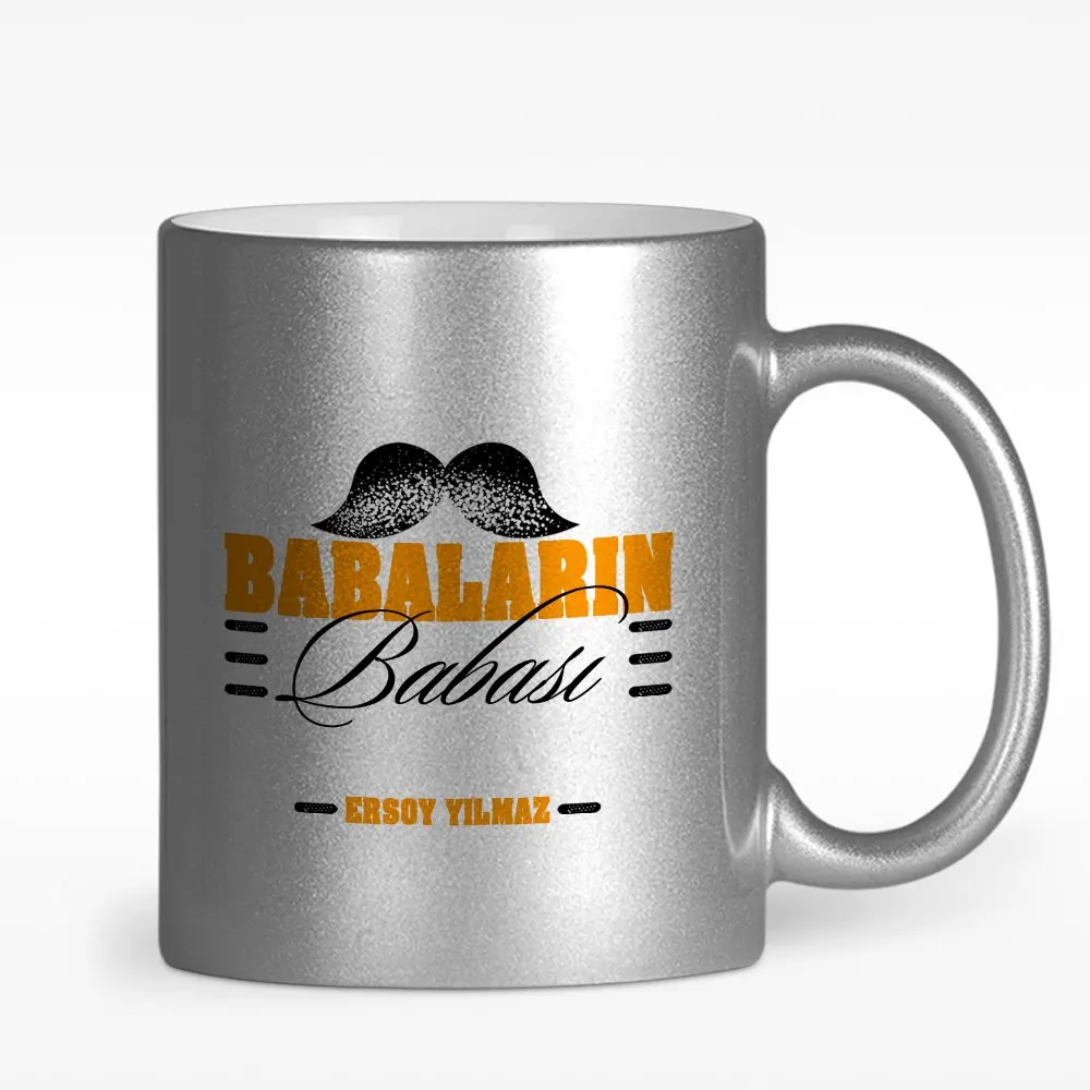 

Персонализированные babalarыn отец дизайн серебро-позолоченная кружка чашка-2