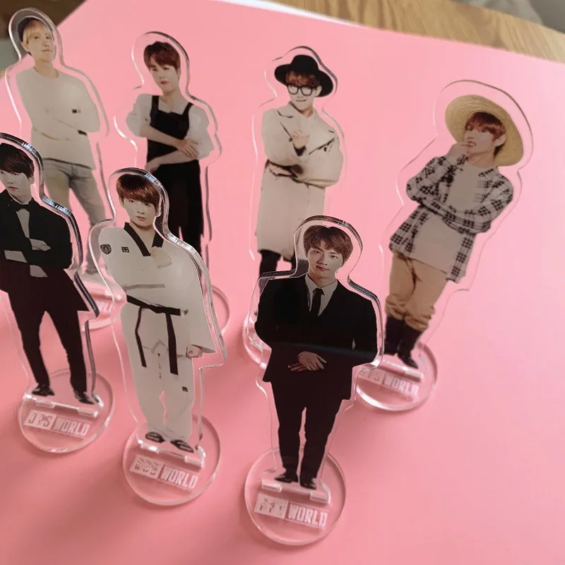 KPOP Bangtan мальчики акриловая прозрачная стоящая фигурка кукла настольный декор мир OST JIMIN JUNGKOOK V RM JIN Dream Glow Up