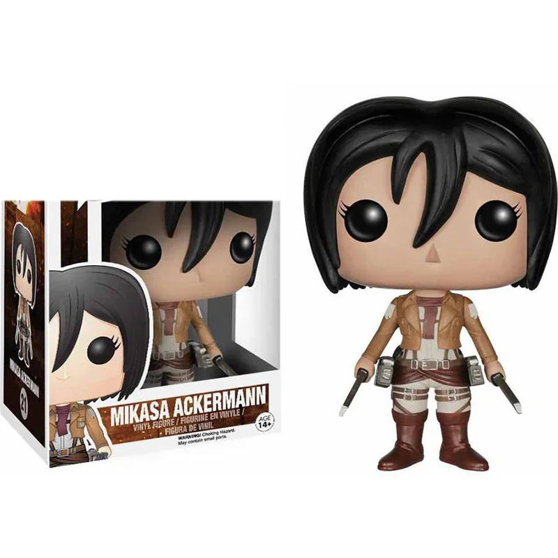 FUNKO POP анимация серии атака на Титанов виниловые фигурки игрушки #235 Levi · Ackerman Eren