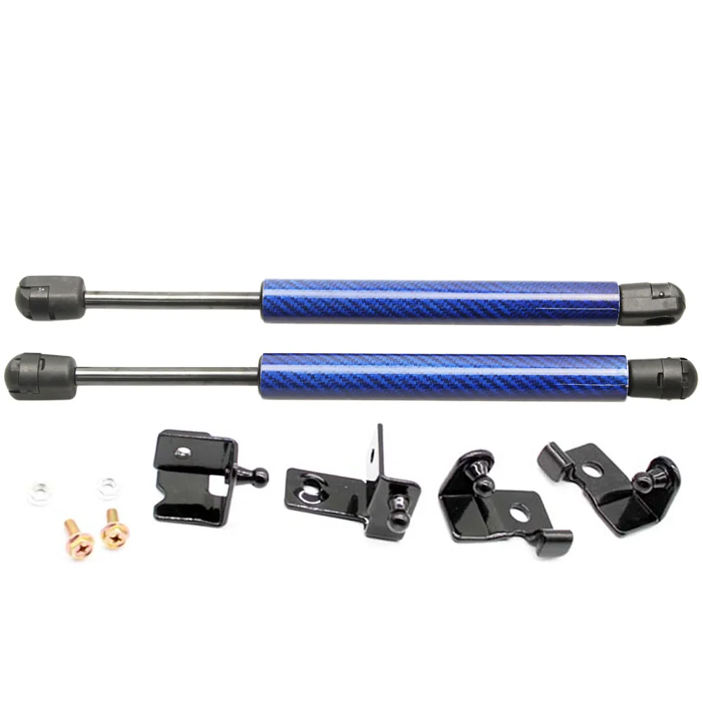 blue carbon fiber Для Isuzu New D-MAX/Rodeo 2013- 4x4 аксессуары для звукоснимателя передний капот газовые стойки подъемная поддержка демпфер Газовый амортизатор - Цвет: blue carbon fiber