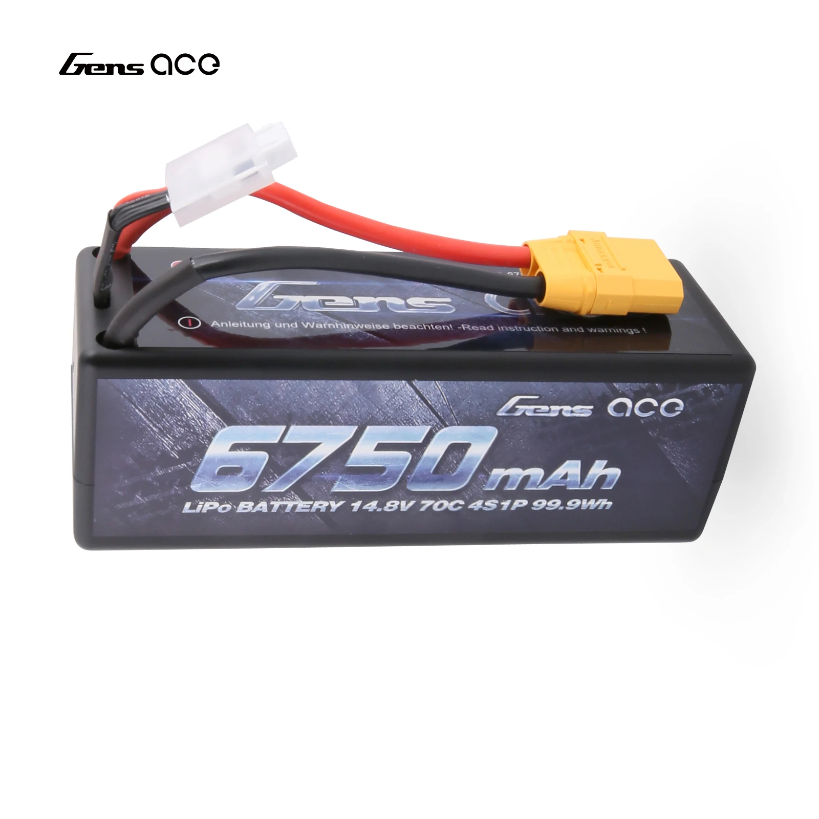 Аккумулятор Gens ace 4S 6750 мАч Lipo 14 8 в 70C XT90 штепсельная Вилка для автомобиля Traxxas X-maxx 1/8