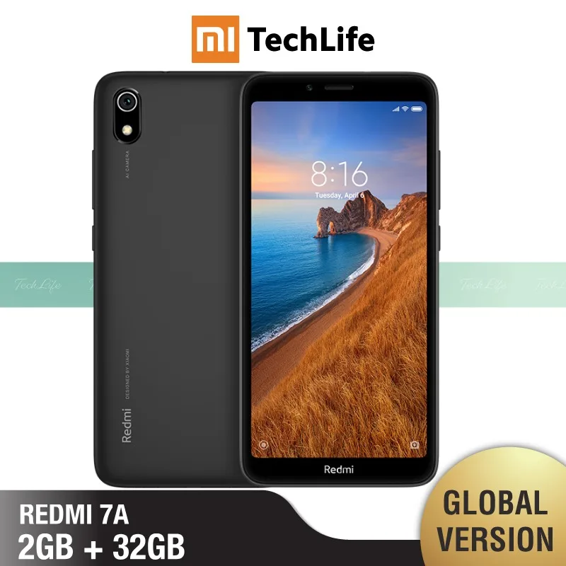 Глобальная версия Redmi 7A 32 Гб ROM 2 RAM (Совершенно новый/запечатанный) redmi 7a Мобильный