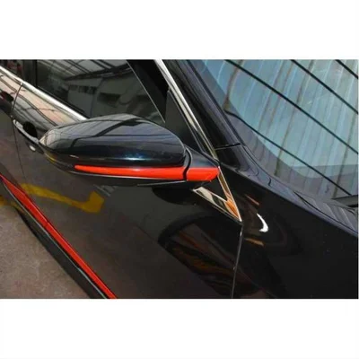 4 шт. Модифицированная хромированная красная никелевая боковая крышка зеркала