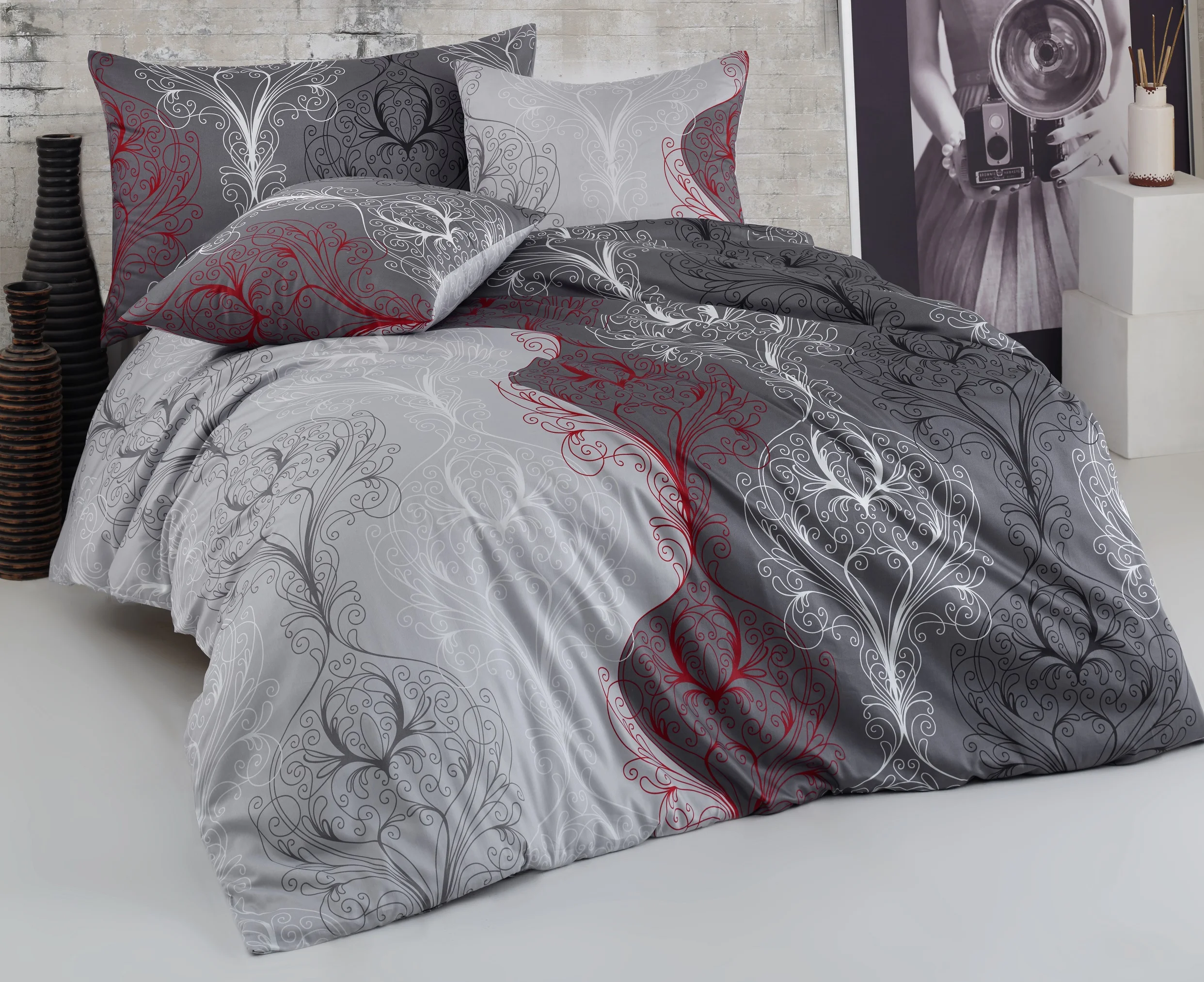 

For home Duvet Cover Satin Cotton Collection Bed Linen Euro Pillow Case Home Textile Christmas Gift