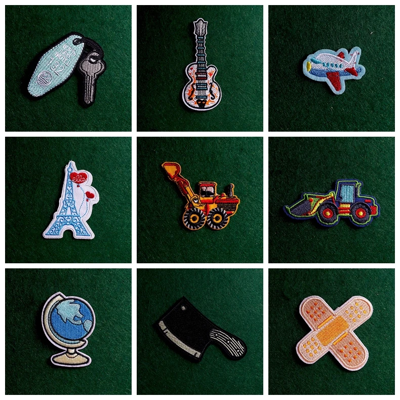 

2pcs Cartoons Patchtransportation Patches For Clothing Diy Badge Embroidered Patches For Clothes Applique Patches Jacket Jeans