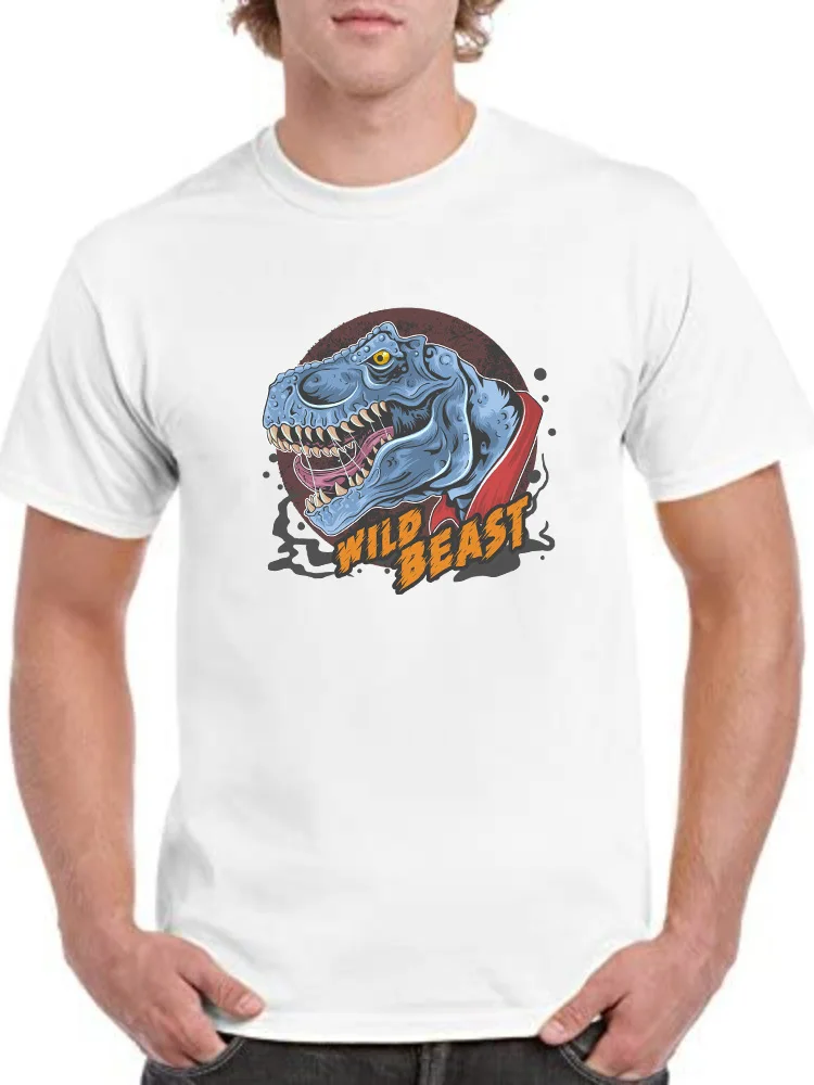 

Wild Beast Pattern Shirt for Men Women White Short Sleeve Shirts DIY Your Own Personalized Text T-Shirt Clothing for Summer