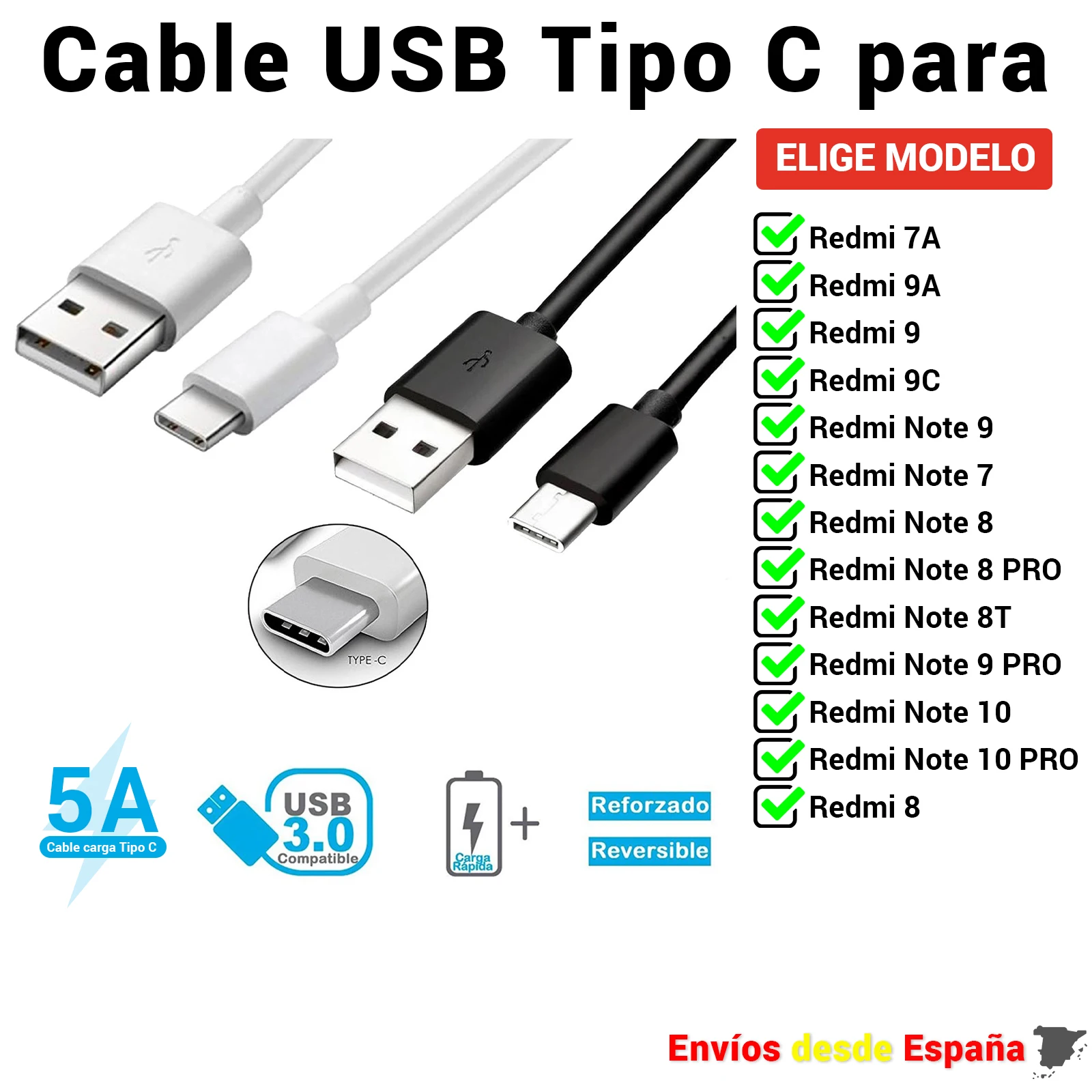 Кабель USB Type C для Xiaomi Redmi 7A 8T 9 9A 9C 9T Note PRO устройство быстрой зарядки и передачи