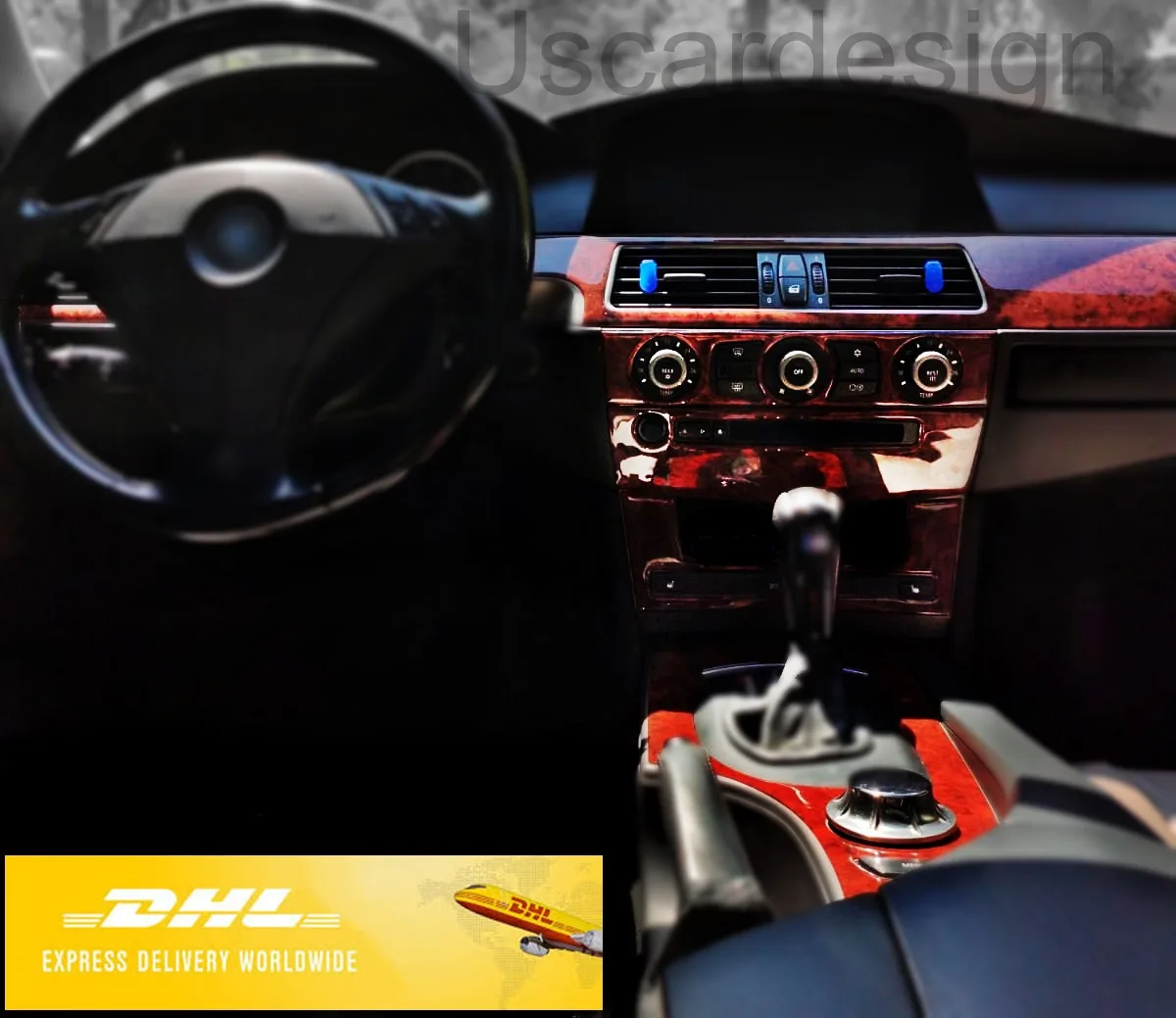 

For 2003 - 2010 Bmw 5 E60 E61 Interior Trim Decorative Accessories Set Dash Piano Black Silver Wood Carbon Fiber