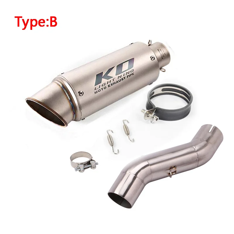 Exhaust System For Honda CB400x CB400R CB500X CB500F CBR400 500R 2018-2022 Motorcycle Middle Link Pipe Slip On 51mm Muffler Tube enlarge