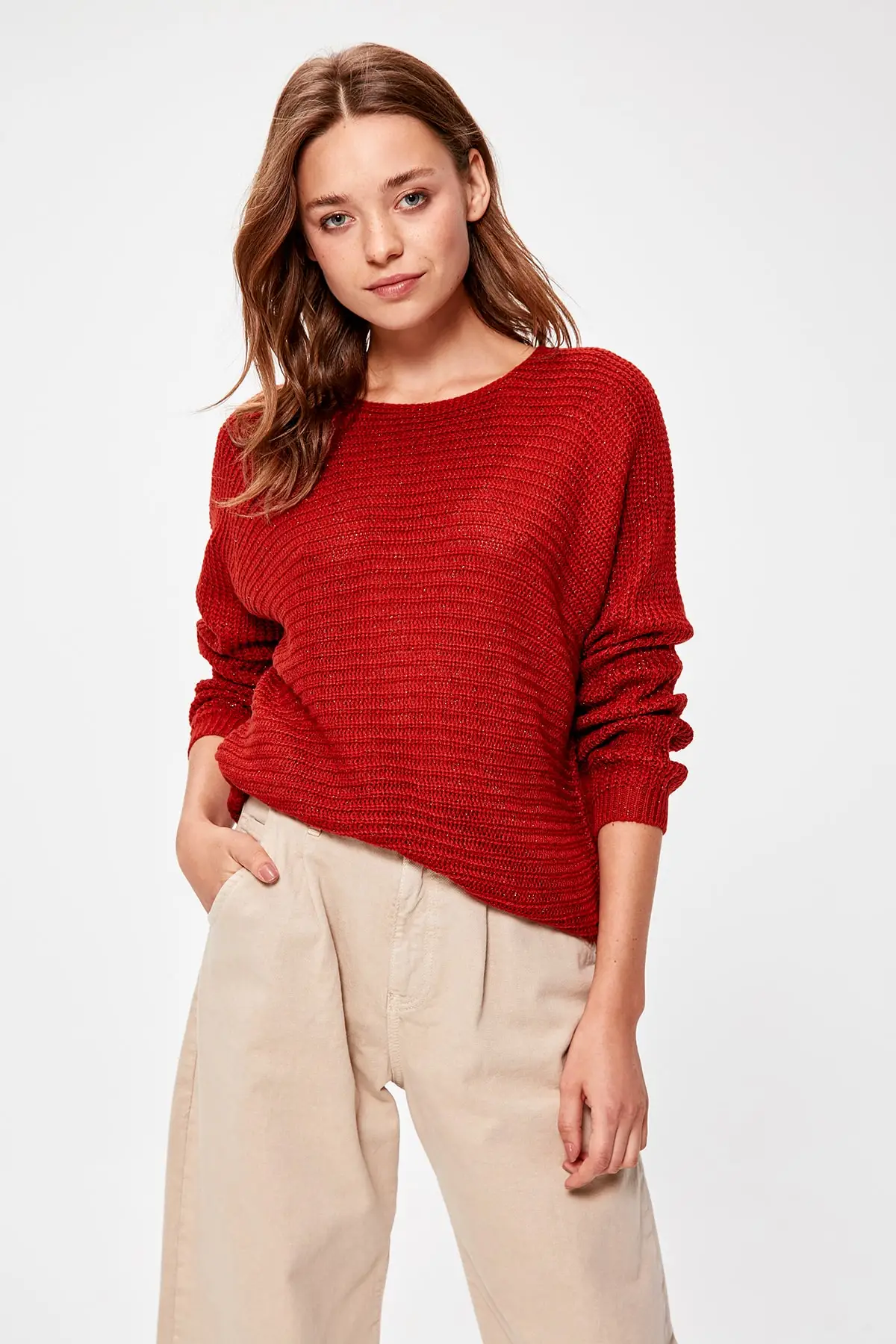 Trendyol свитер с корицей TWOAW20KZ0570| |