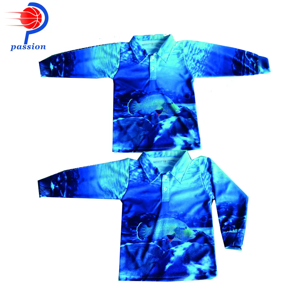 Большая рыба популярные австралийские рубашки для рыбалки с сублимированным