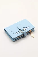 womens luxury design wallet card holder zipper handy soft leather daily use interior compartment fashion special sewing coin